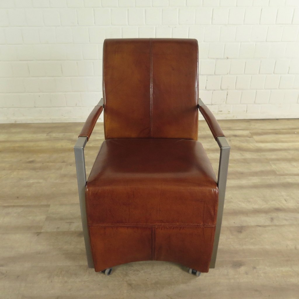 Stuhl Esszimmerstuhl Industrial Design Leder