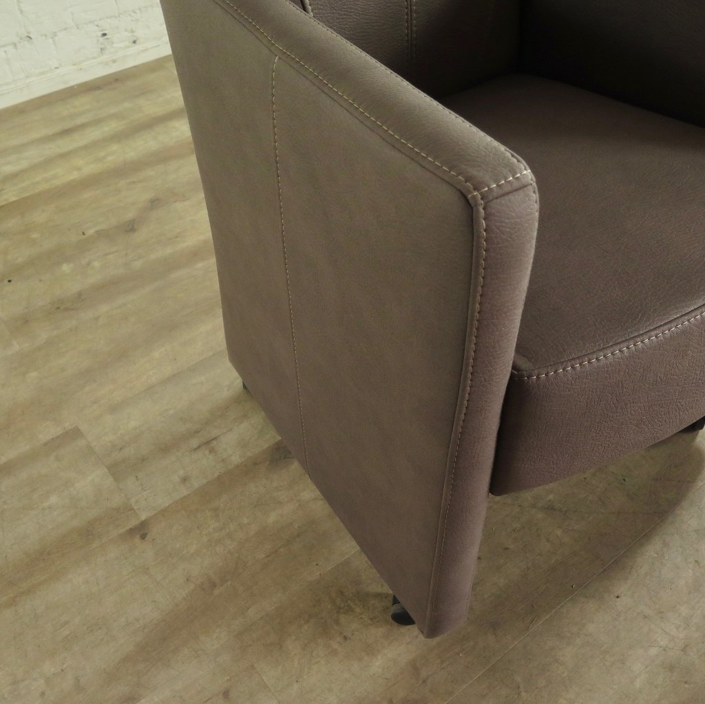Stuhl / Sessel auf Rollen Taupe