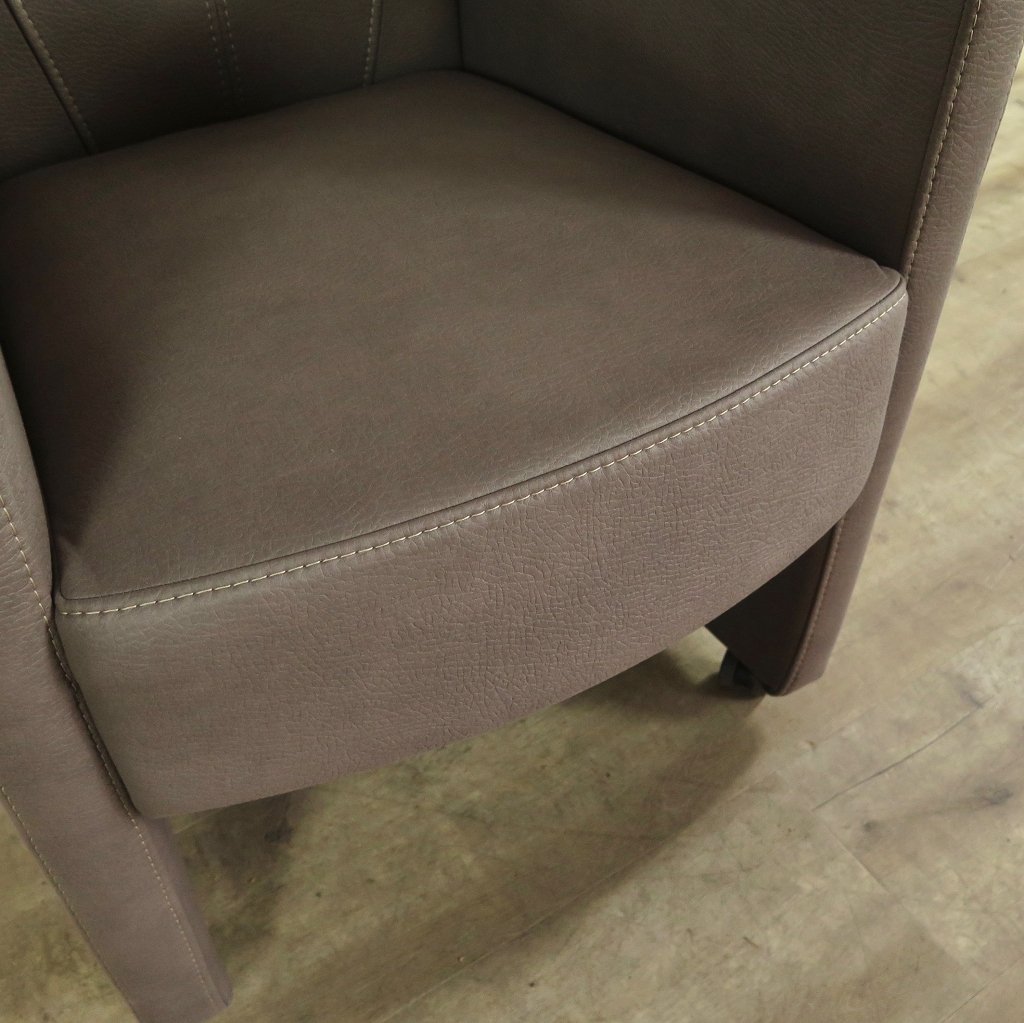 Stuhl / Sessel auf Rollen Taupe