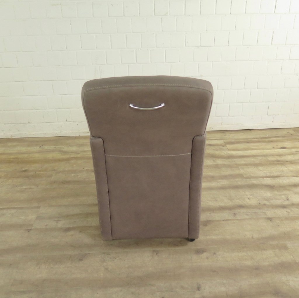 Stuhl / Sessel auf Rollen Taupe
