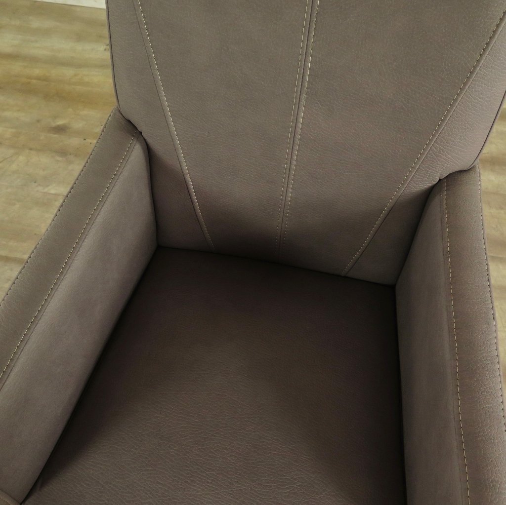 Stuhl / Sessel auf Rollen Taupe