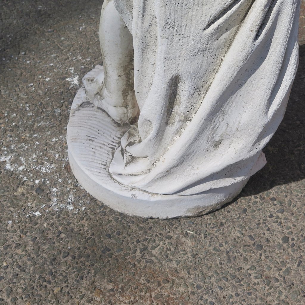 Wasserspeier Beton Junge mit Schale 1,00 m