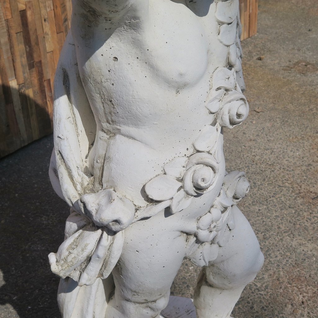 Wasserspeier Beton Junge mit Schale 1,00 m