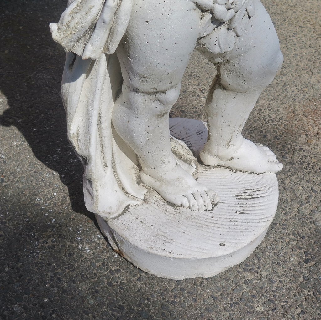 Wasserspeier Beton Junge mit Schale 1,00 m