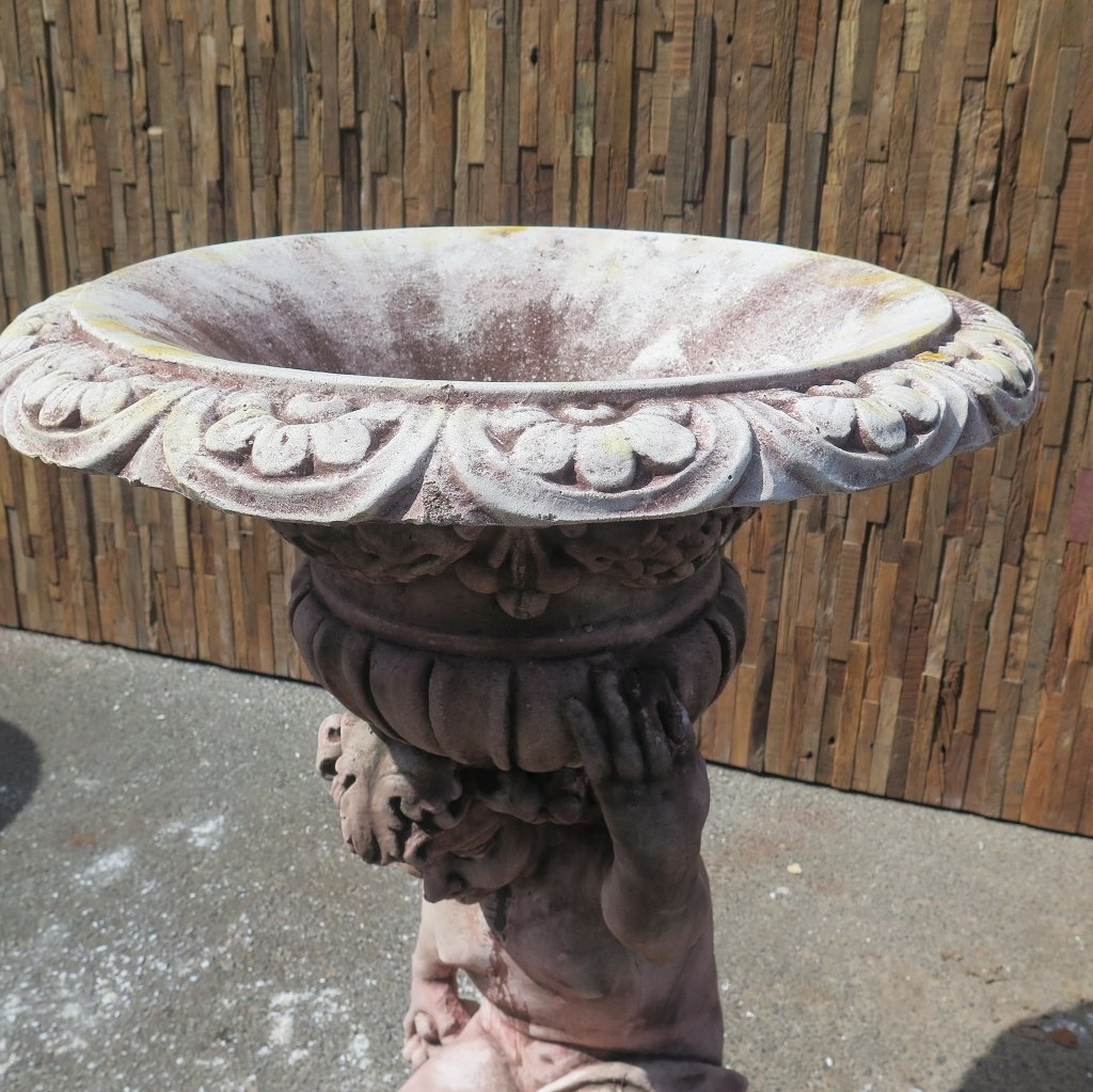 Dekoration Beton Putte mit Schale 0,87 m