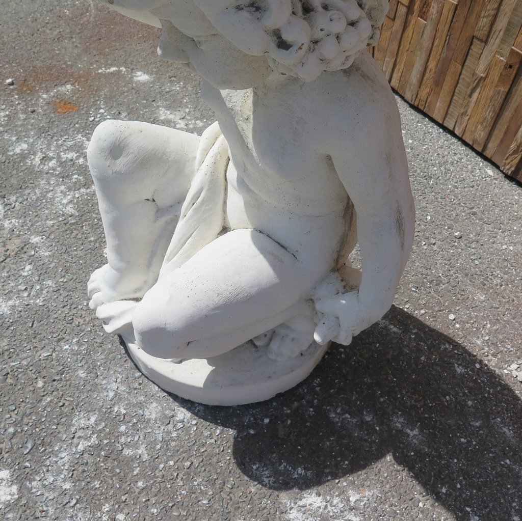 Dekoration Beton Putte mit Schale 0,87 m