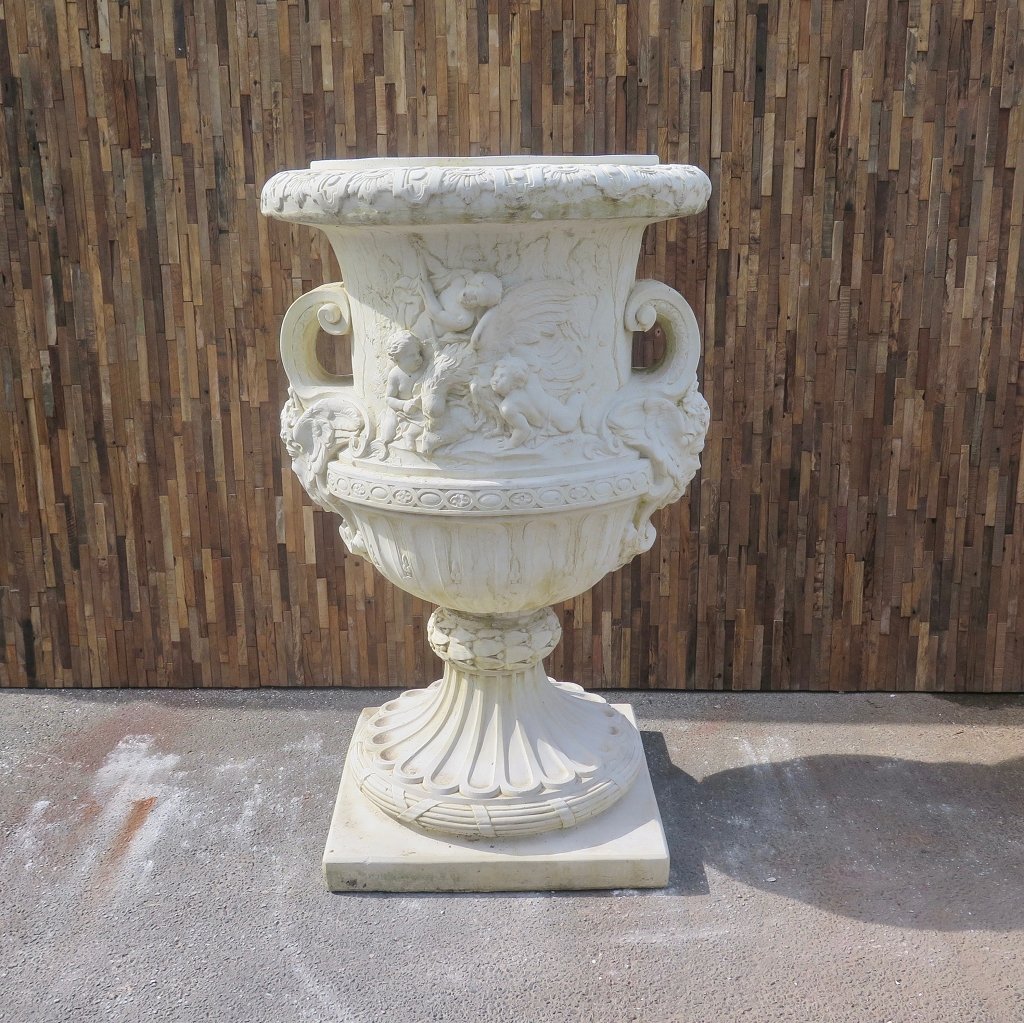 Vase Blumenkübel Steingut 1,40 m