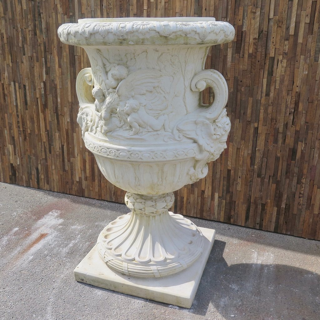 Vase Blumenkübel Steingut 1,40 m