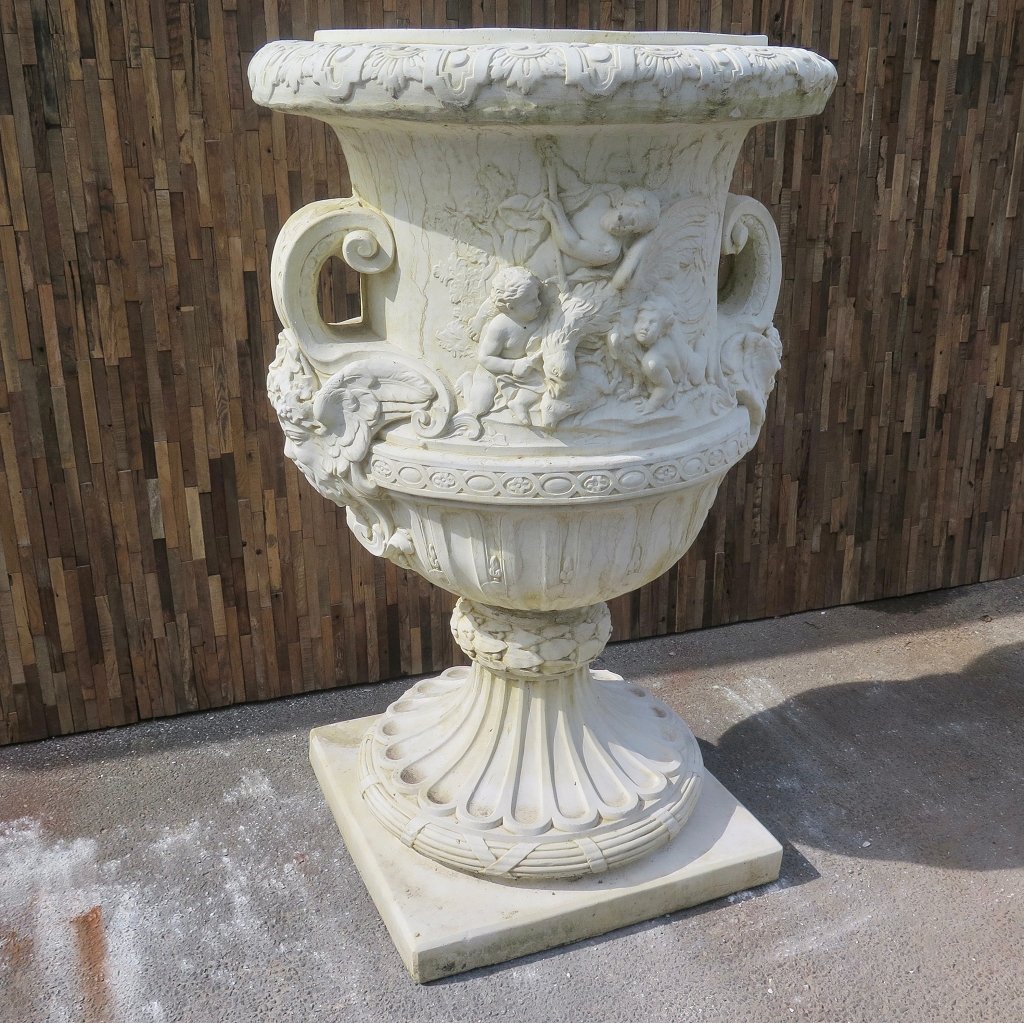 Vase Blumenkübel Steingut 1,40 m