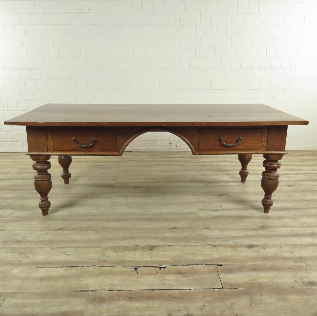 Schreibtisch Teakholz 2,05 m