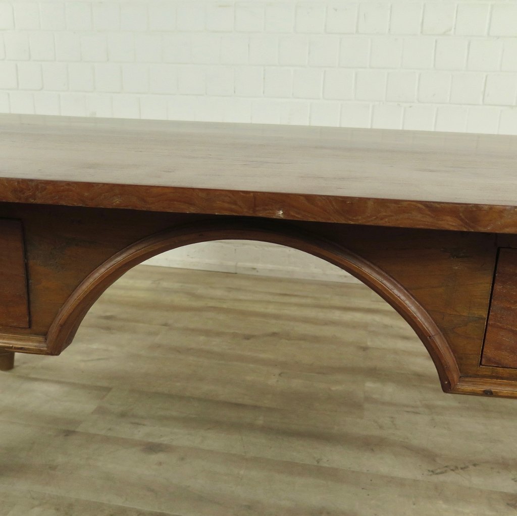 Schreibtisch Teakholz 2,05 m