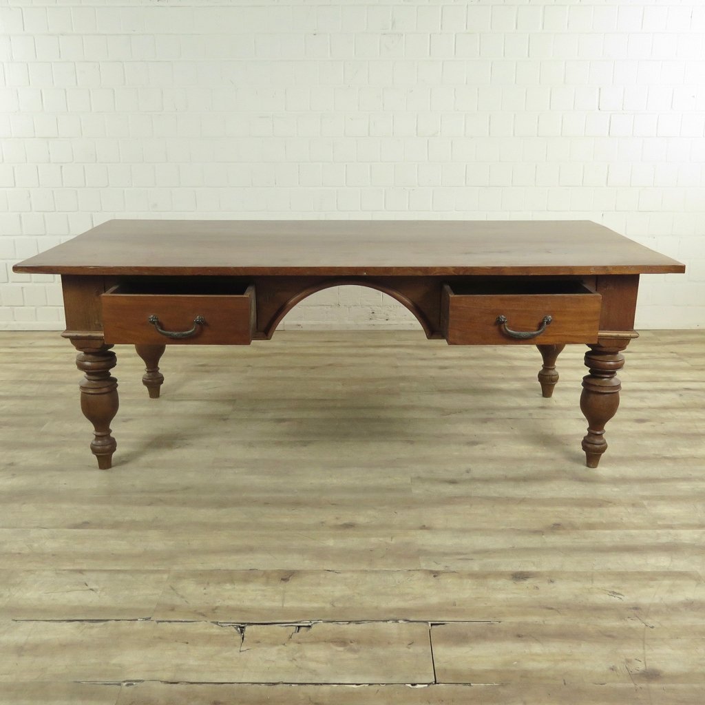 Schreibtisch Teakholz 2,05 m
