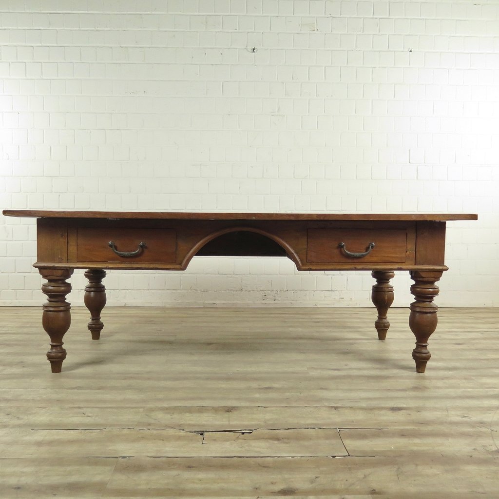 Schreibtisch Teakholz 2,05 m
