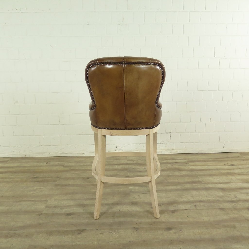 Chesterfield Barhocker Barsessel Leder Braun