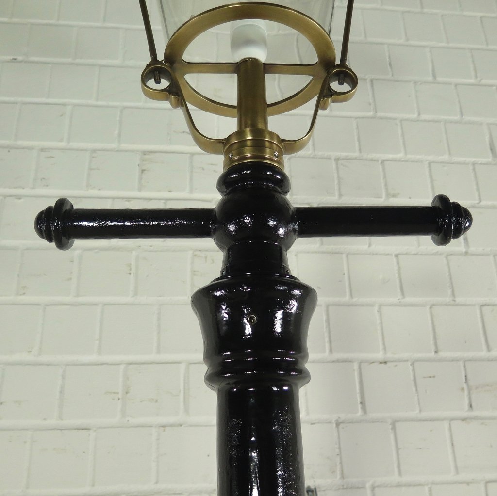 Laterne Gartenlampe Schwarz 3,50 m