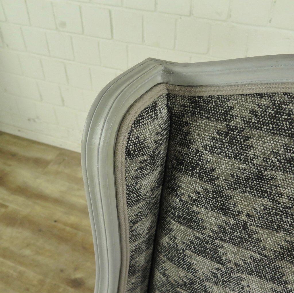 Sessel Ohrenbackensessel Grau