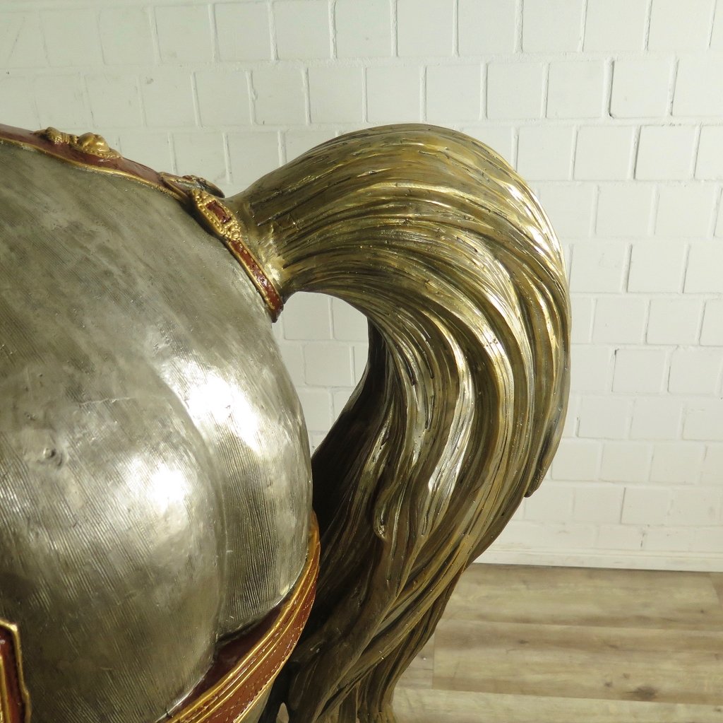 Skulptur Dekoration Set Pferde Bronze 2,10 m