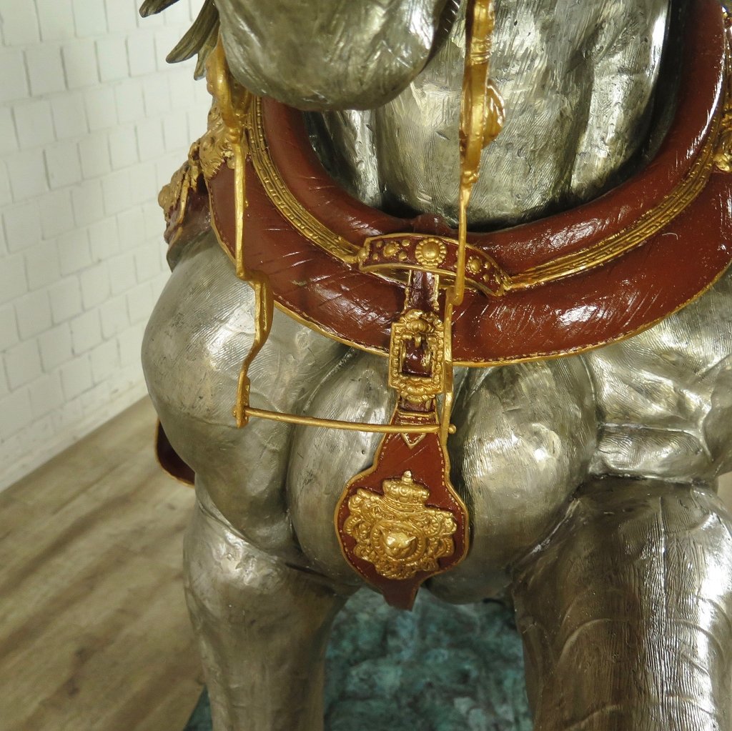 Skulptur Dekoration Set Pferde Bronze 2,10 m