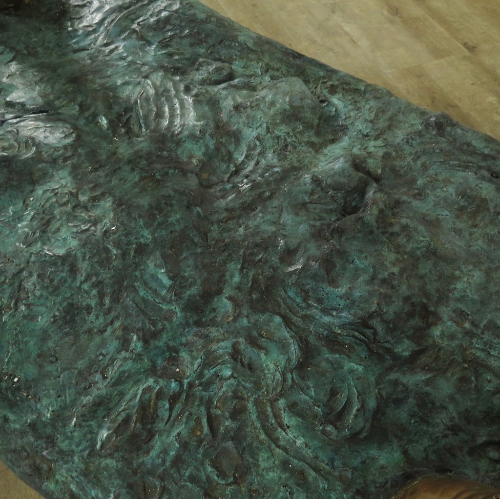 Skulptur Dekoration Set Pferde Bronze 2,10 m