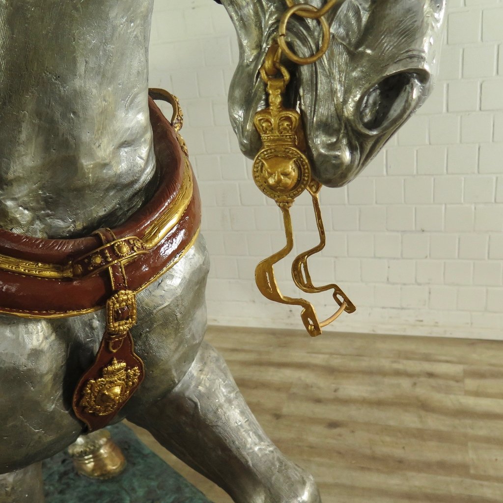Skulptur Dekoration Set Pferde Bronze 2,10 m