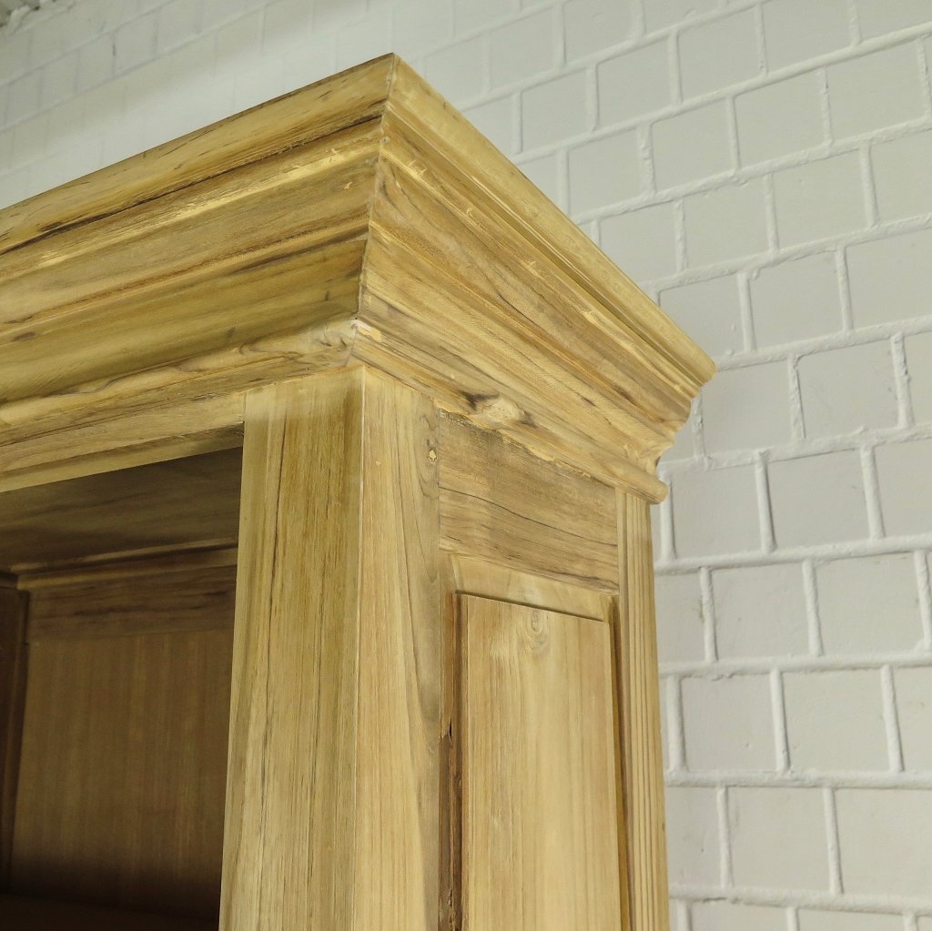 Bibliotheksschrank Wandregal 2,40 m Teakholz