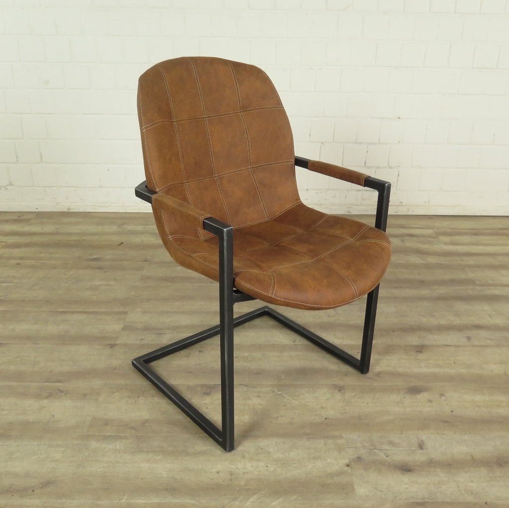 Stuhl Industrial Design Cognac