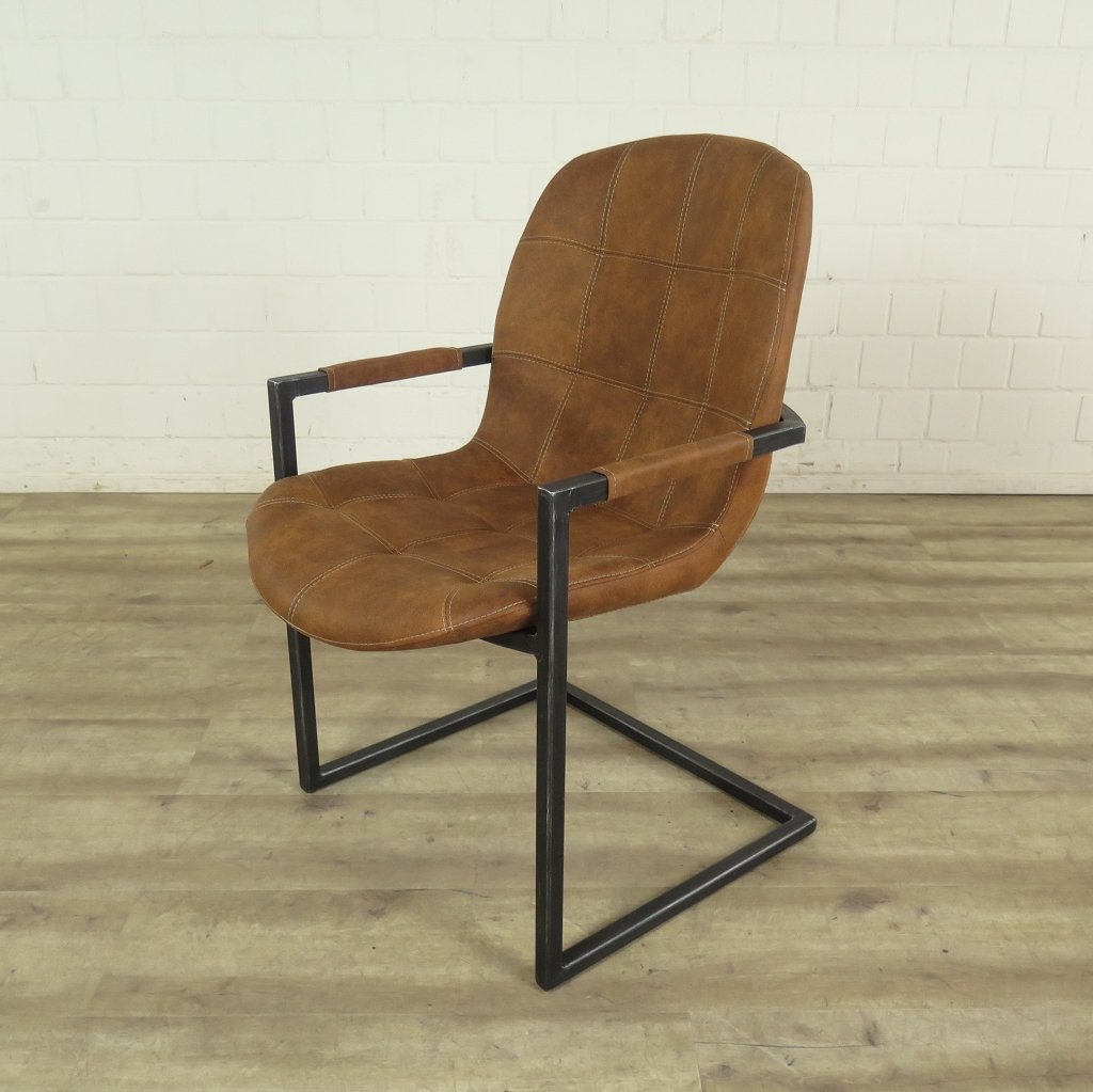 Stuhl Industrial Design Cognac