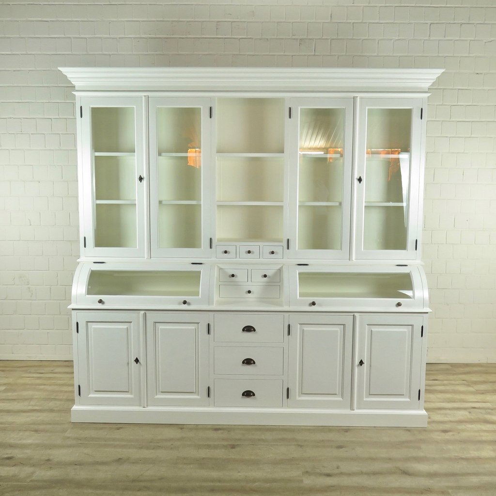 Buffetschrank Vitrine 2,40 m Teakholz
