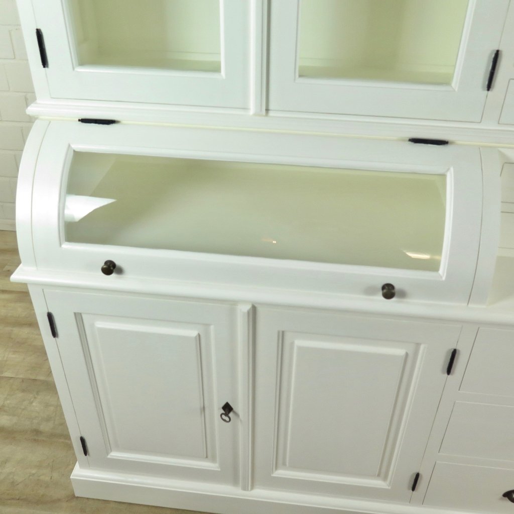 Buffetschrank Vitrine 2,40 m Teakholz