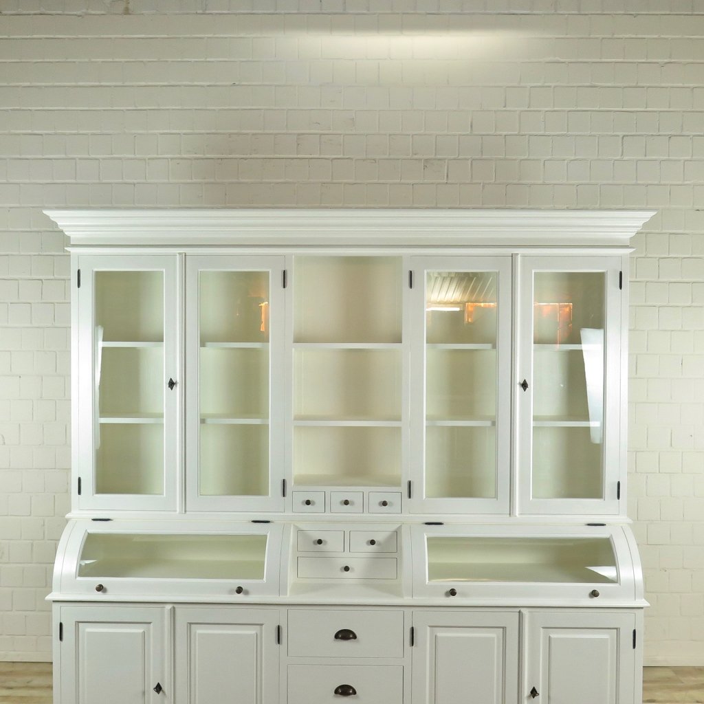 Buffetschrank Vitrine 2,40 m Teakholz
