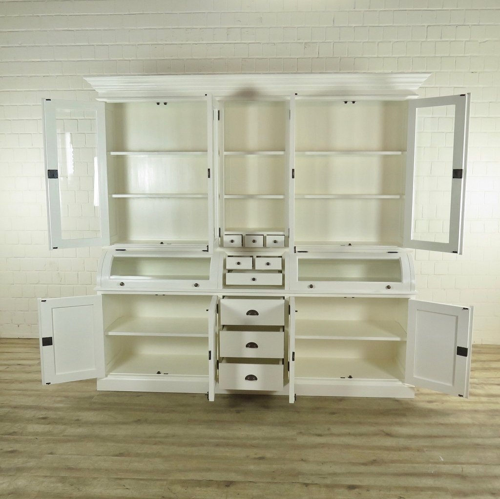 Buffetschrank Vitrine 2,40 m Teakholz