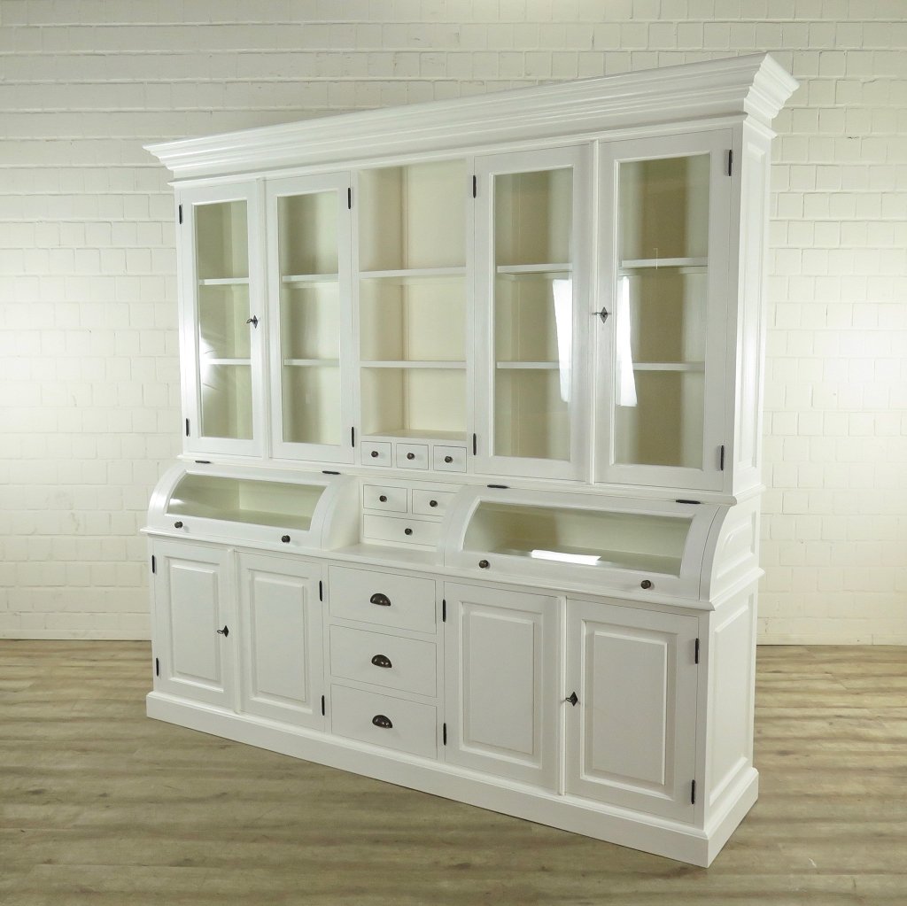 Buffetschrank Vitrine 2,40 m Teakholz