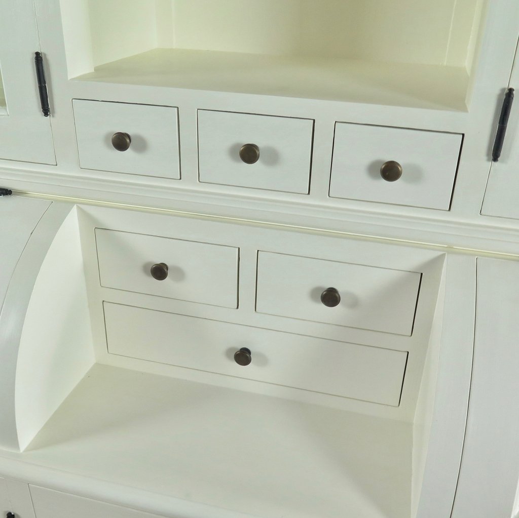 Buffetschrank Vitrine 2,40 m Teakholz