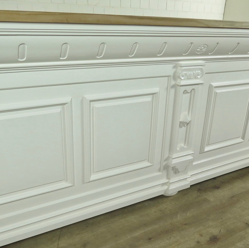 Theke Tresen Bella Elegance 2,80 m Teakholz