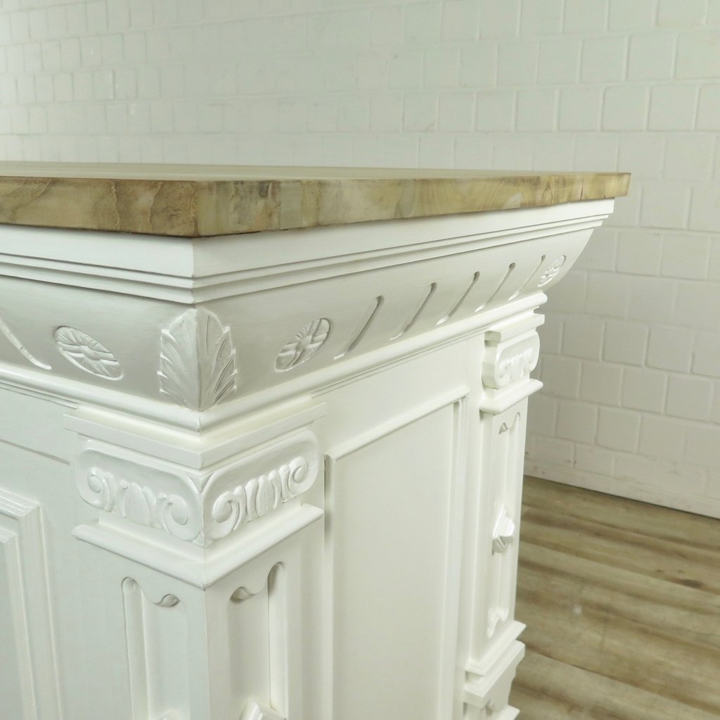 Theke Tresen Bella Elegance 2,80 m Teakholz