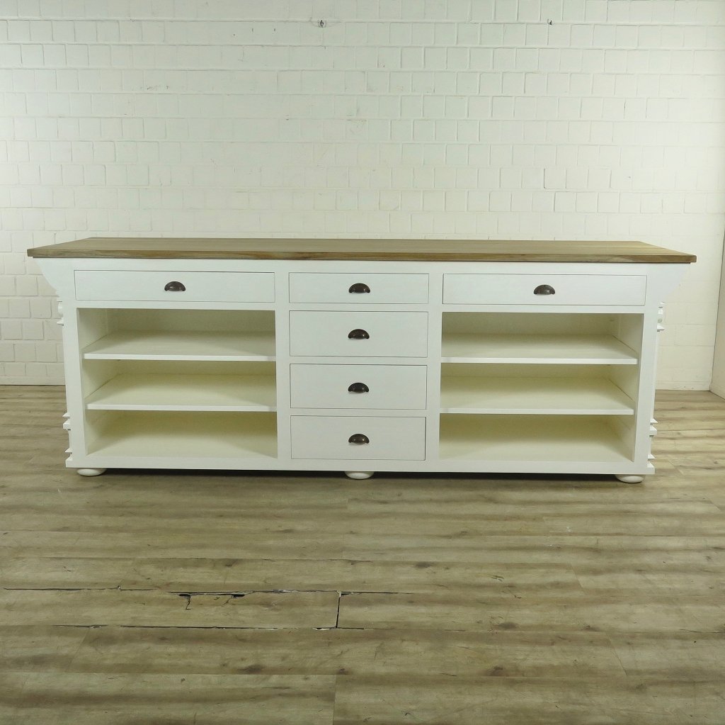 Theke Tresen Bella Elegance 2,80 m Teakholz