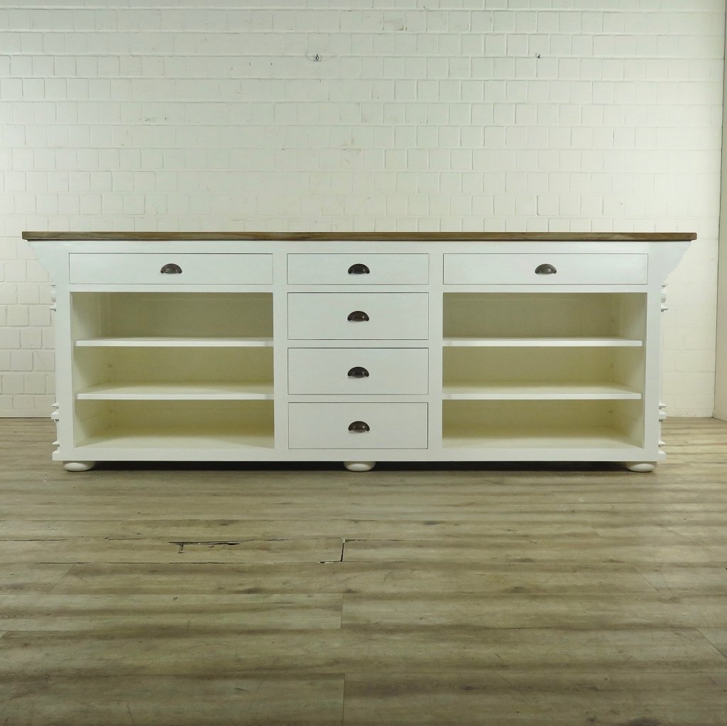 Theke Tresen Bella Elegance 2,80 m Teakholz