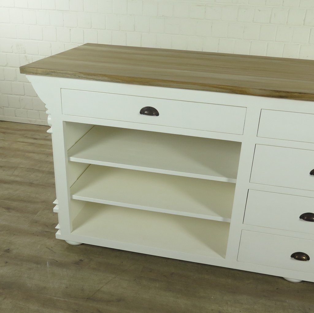 Theke Tresen Bella Elegance 2,80 m Teakholz