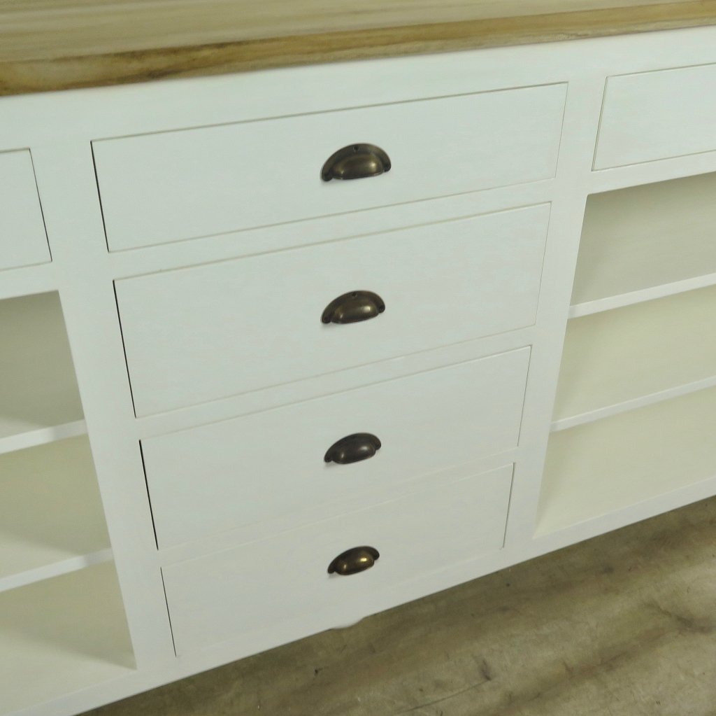 Theke Tresen Bella Elegance 2,80 m Teakholz