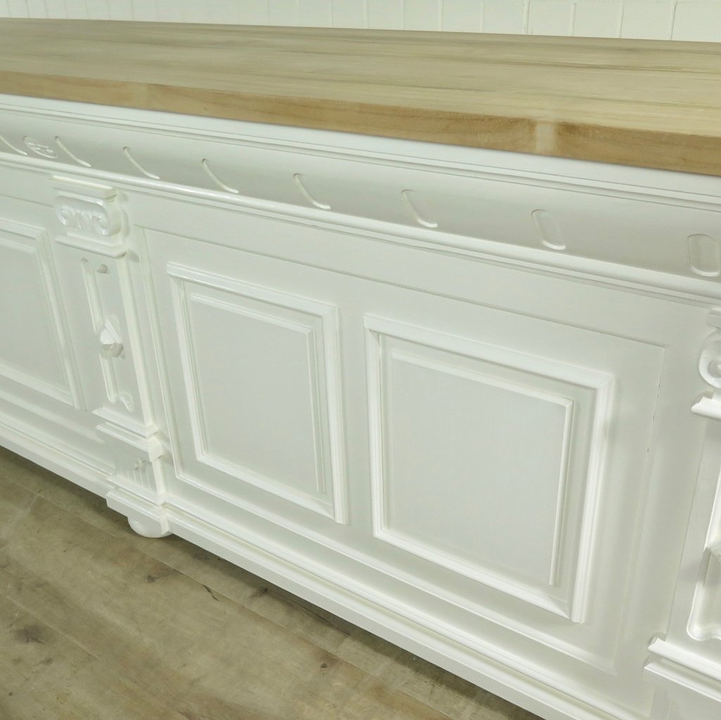 Theke Tresen Bella Elegance 3,50 m Teakholz