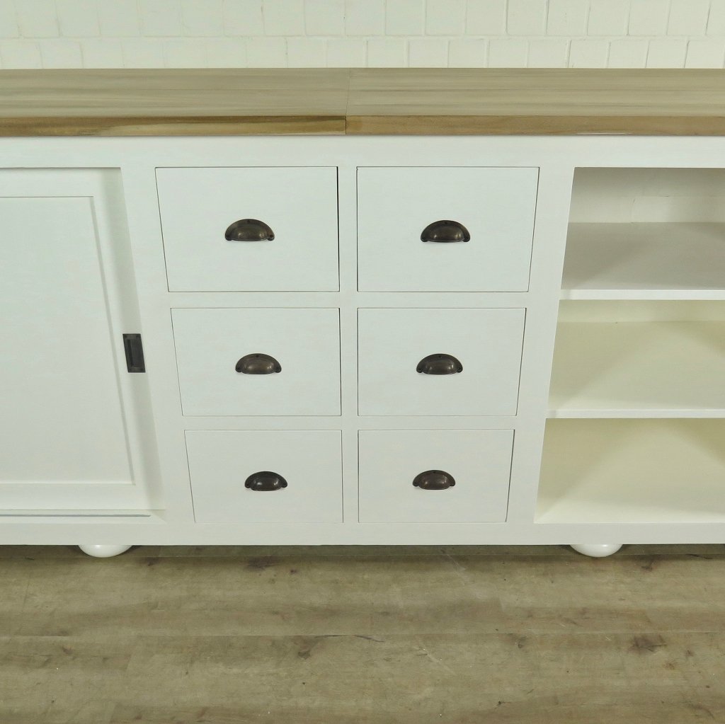 Theke Tresen Bella Elegance 3,50 m Teakholz