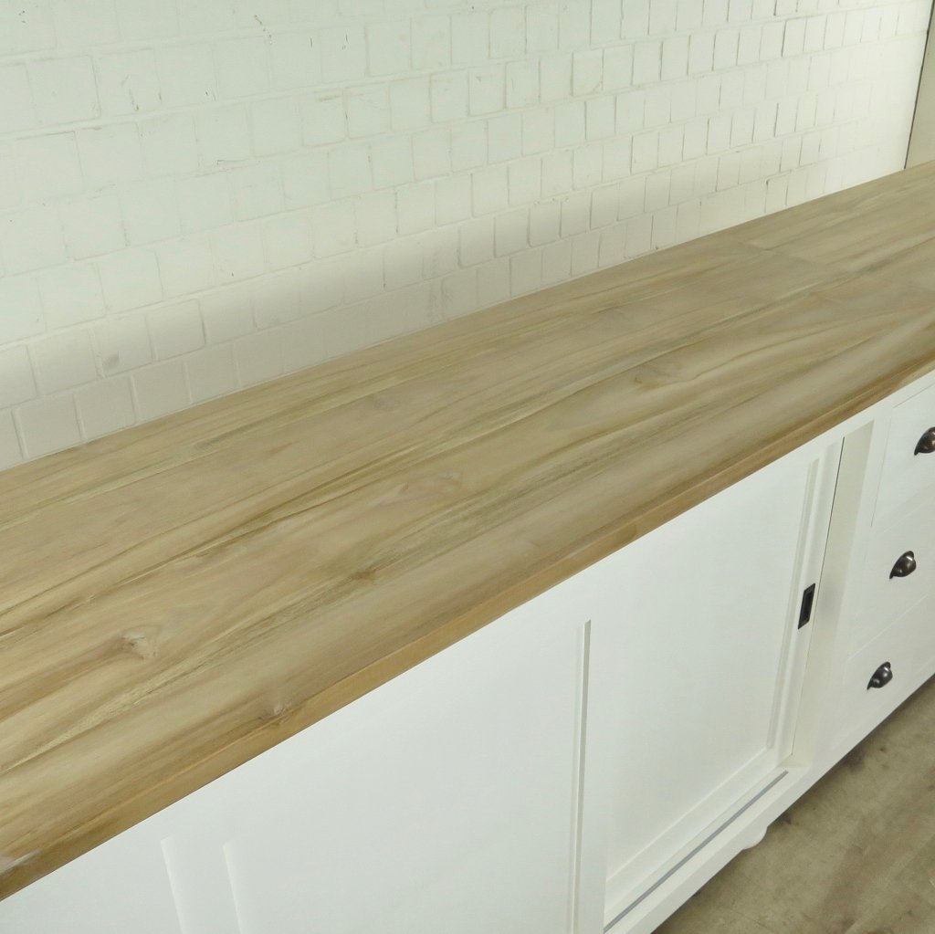 Theke Tresen Bella Elegance 3,50 m Teakholz