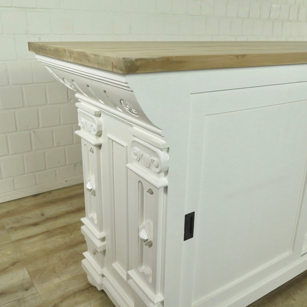 Theke Tresen Bella Elegance 3,50 m Teakholz