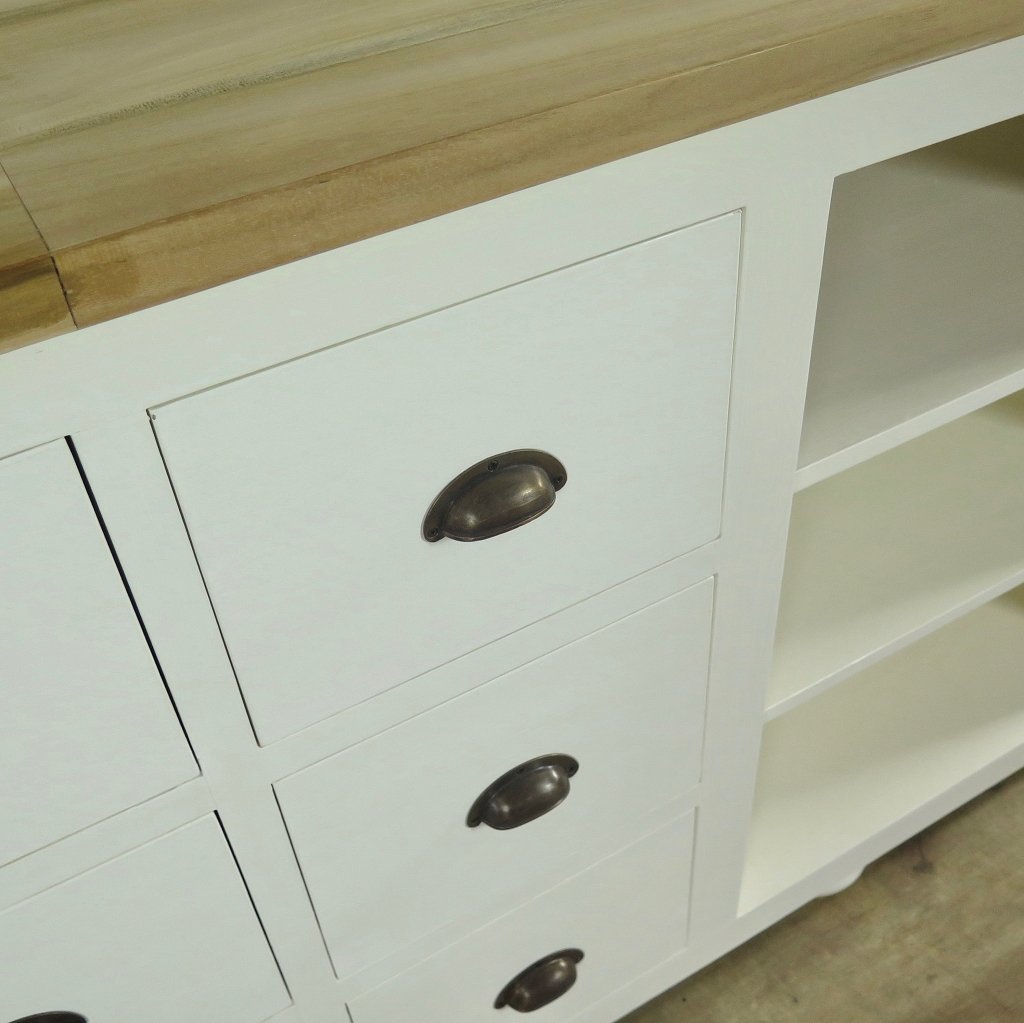 Theke Tresen Bella Elegance 3,50 m Teakholz