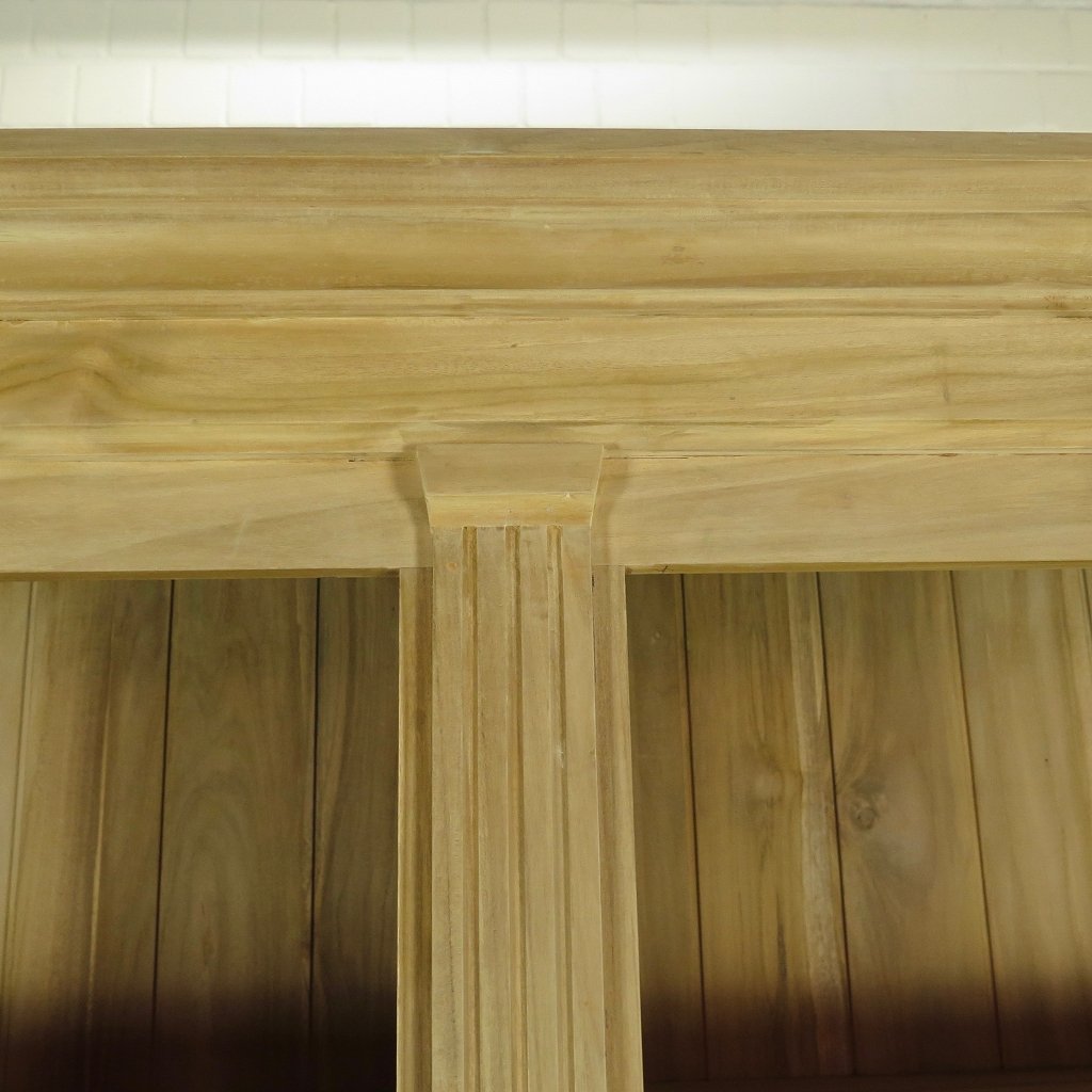 Bibliotheksschrank Schrank 2,42 m Teakholz