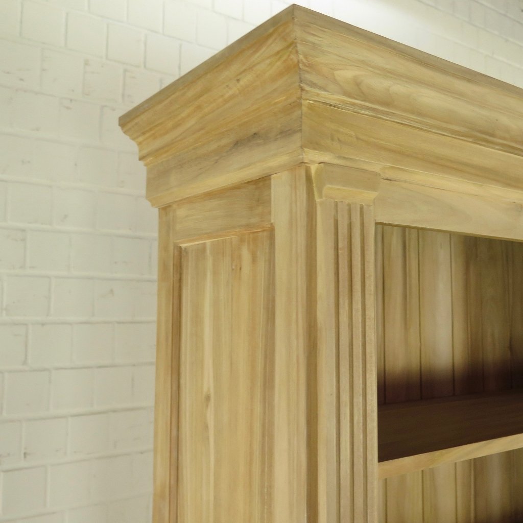 Bibliotheksschrank Schrank 2,42 m Teakholz
