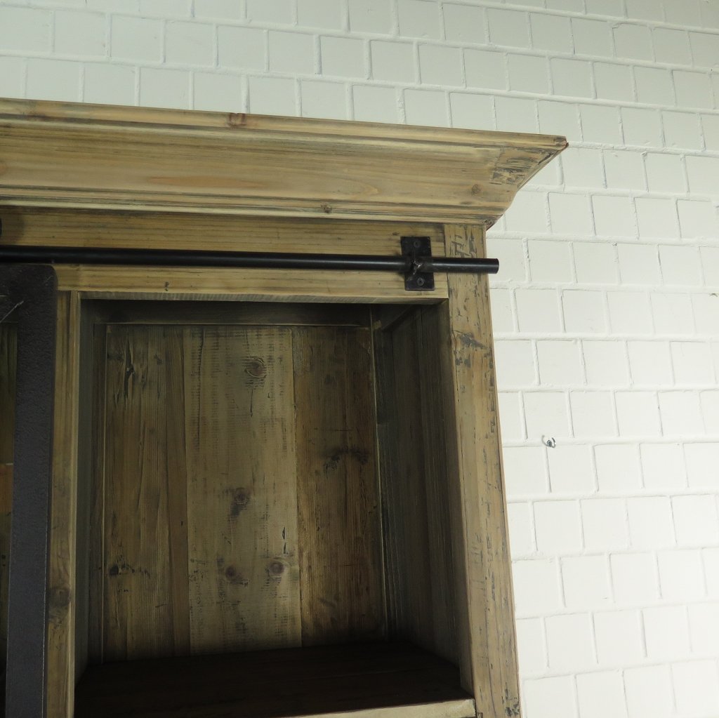Vitrine Bücherschrank 1,70 m Kiefer