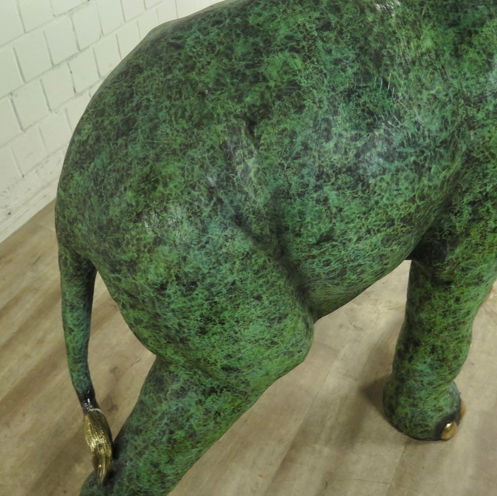 Skulptur Dekoration Elefant 1,27 m Bronze