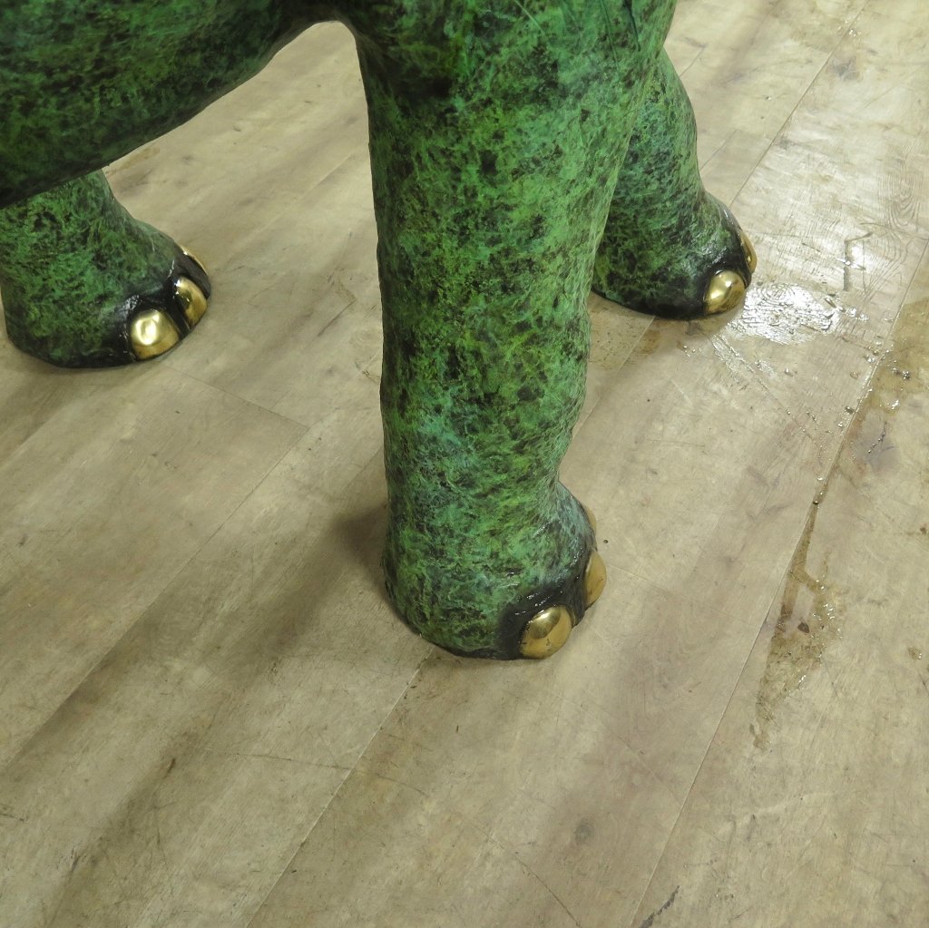 Skulptur Dekoration Elefant 1,27 m Bronze