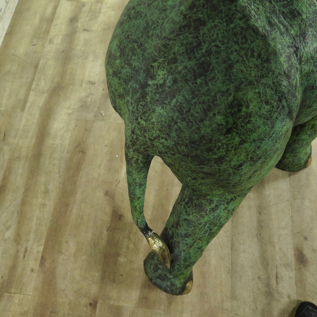Skulptur Dekoration Elefant 1,27 m Bronze